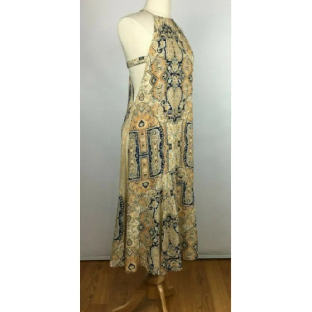 New Geometric Print Sleeveless Maxi Dress NWOT - Picture 2 of 6